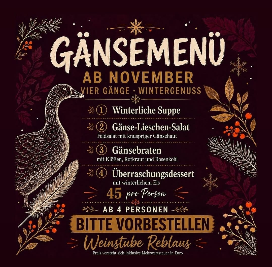 Gänsemenü ab November